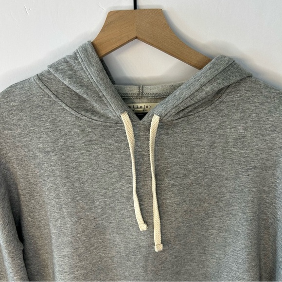 Miles(s) by Madewell Warmup Hoodie Sweatshirt in Light Heather Grey, Size XS - Picture 6 of 12